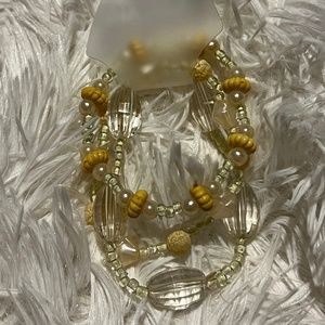 Three strand beaded bracelet set